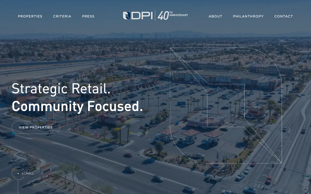 DPI Retail website homepage