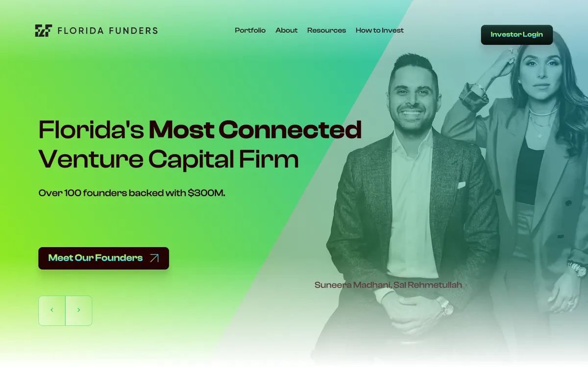 Florida Funders website homepage