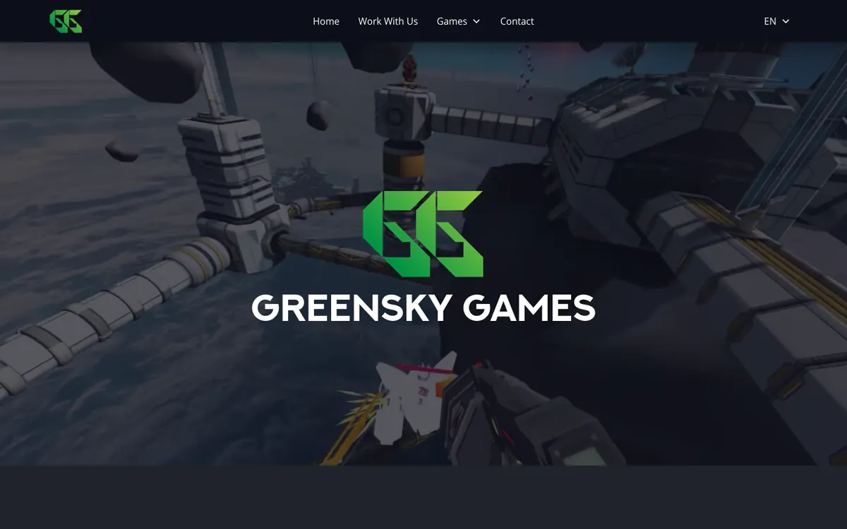 Greensky Games website homepage