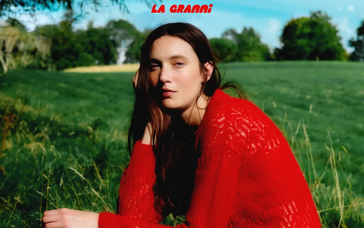 La Granni website homepage